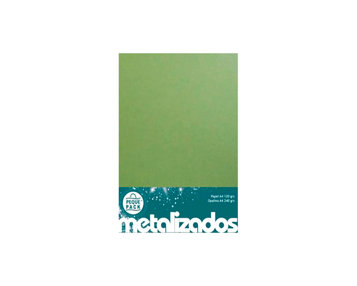 PAPEL PEQUE OP METAL A4 F2 240 GS VERDE