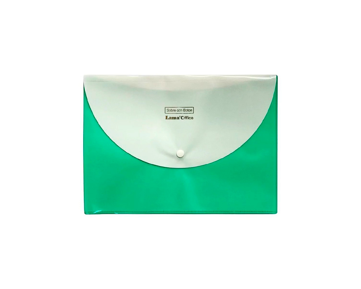 SOBRE LAMA OFFICE CH318A4 A4 VERDE C/BOTON