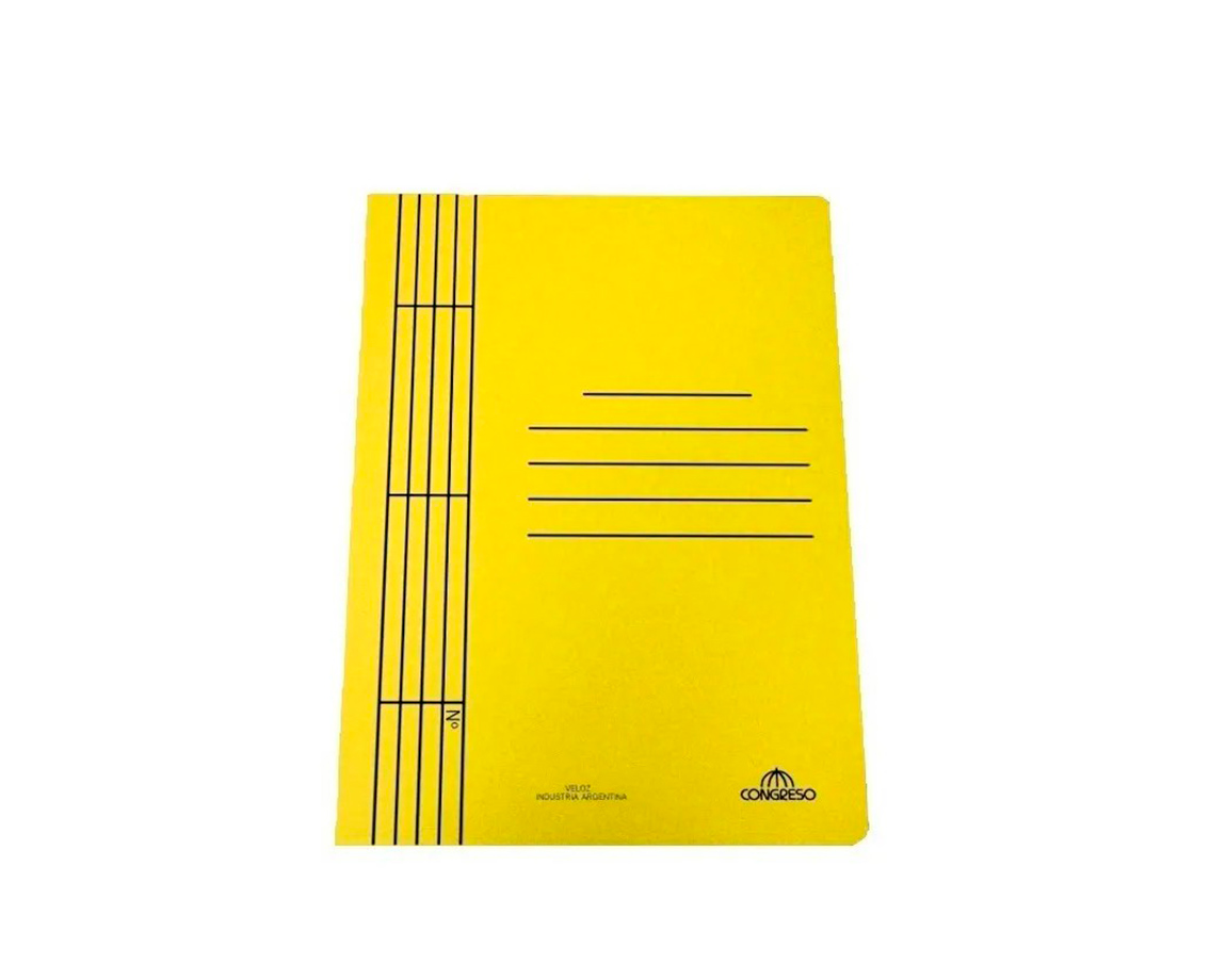 CARPETA CONGRESO CART 3-SOL AMARILLO 170G