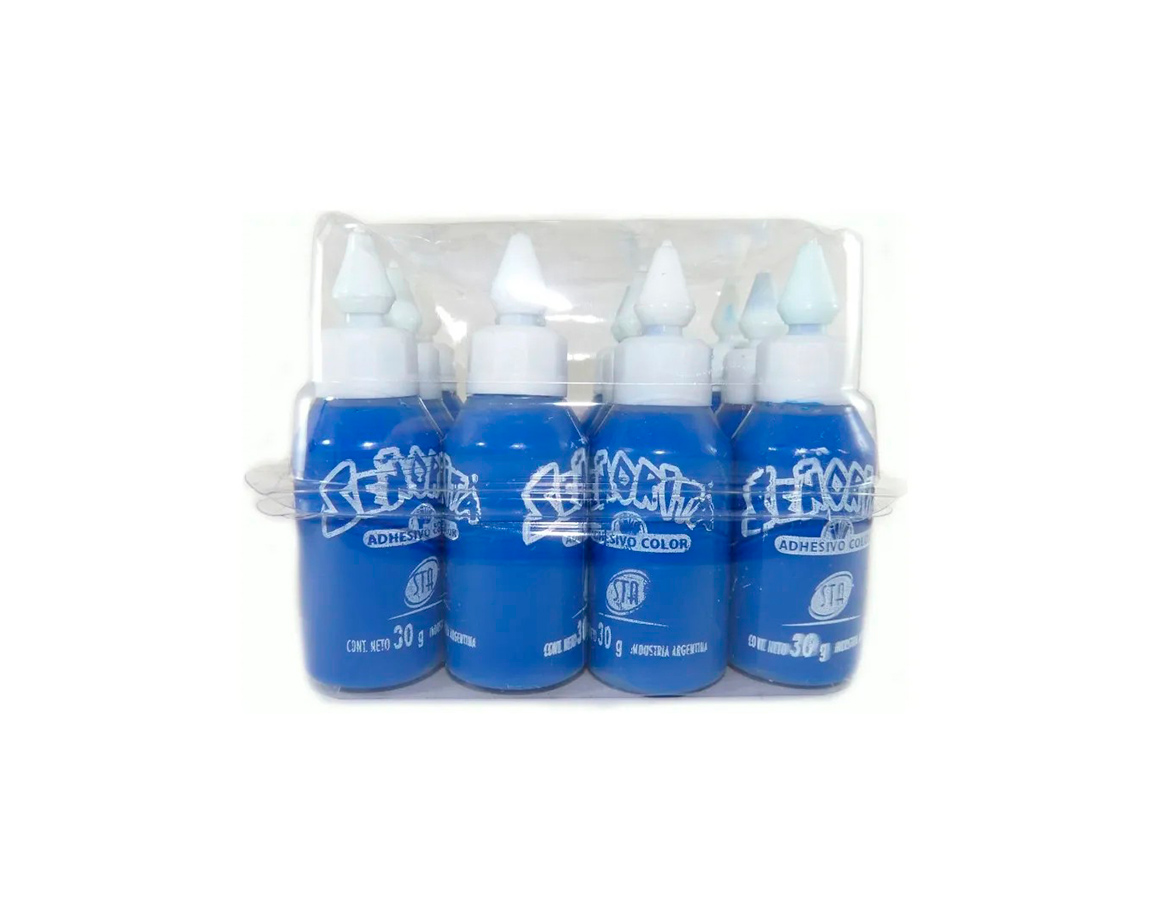 COLAS VINILICAS STA COLOR x30 AZUL