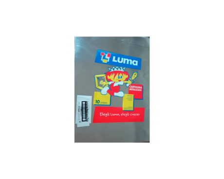 PAPEL CARTULINA LUMA METAL PLATA 61x44.7
