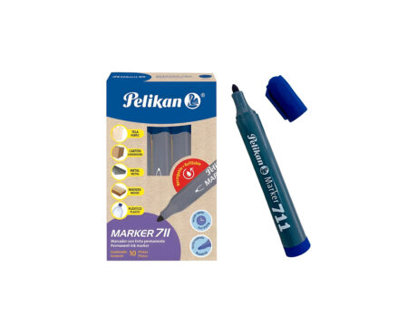 MARCADOR PELIKAN 711 SOLVENTE AZUL P/RED