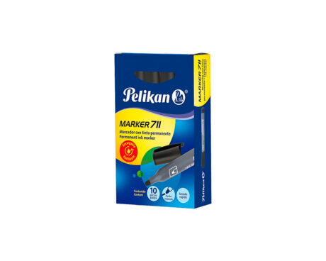 MARCADOR PELIKAN 710 SOLVENTE NEGRO P/BISEL