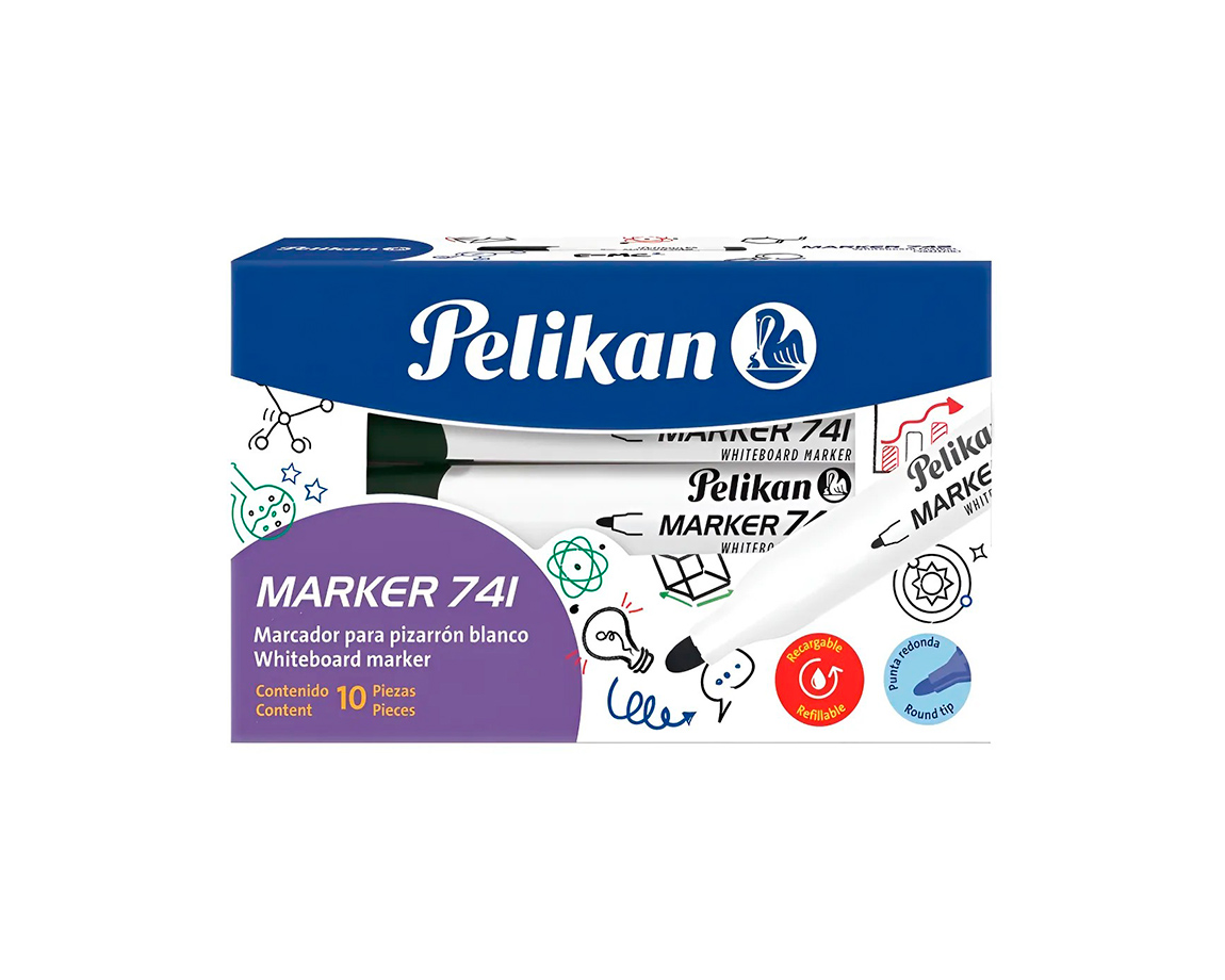 MARCADOR PELIKAN 741 P/PIZARRA  NEGRO