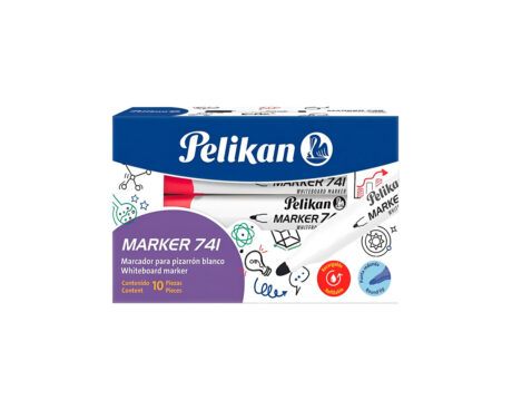 MARCADOR PELIKAN 741 P/PIZARRA  ROJO