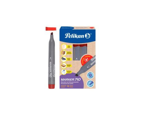 MARCADOR PELIKAN 710 SOLVENTE ROJO P/BISEL