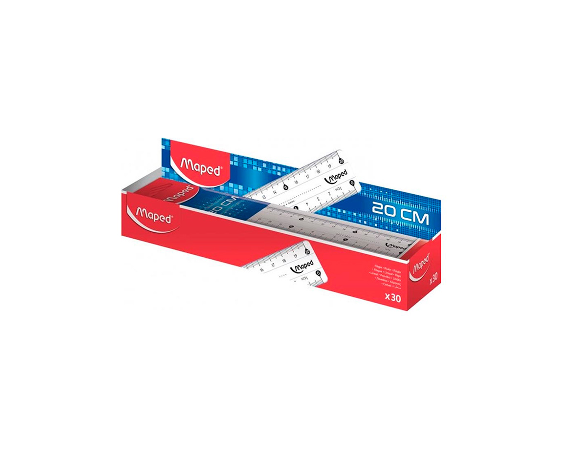 REGLA MAPED CRISTAL 146810 20CM