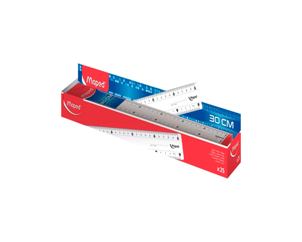 REGLA MAPED CRISTAL 1468193 30CM