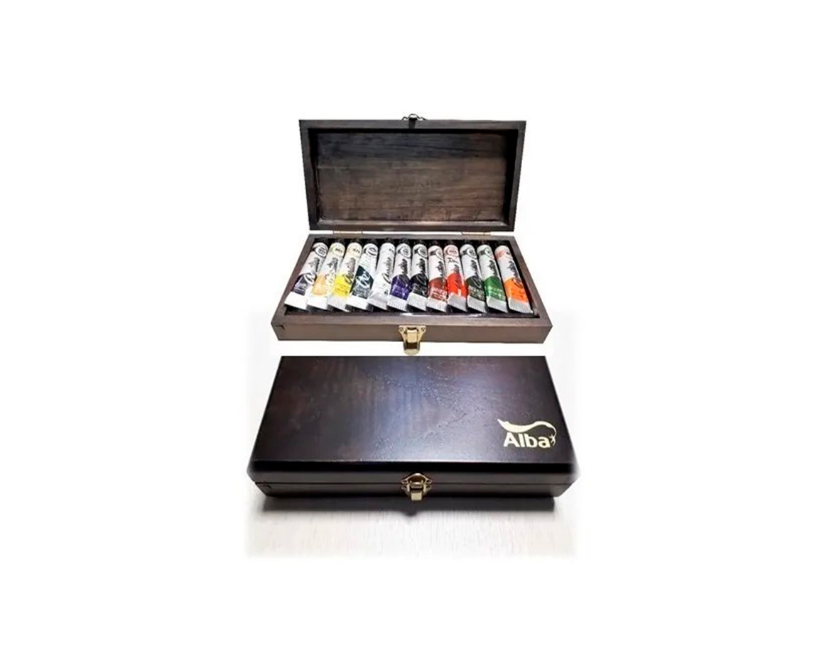 ACRILICO ALBA VALIJA P/ARTISTAS MED x 12 COL.