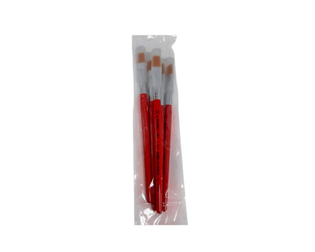 PINCEL HOBBY S-9743 Nro 12 SINTETICO CHATO x 3 unid.