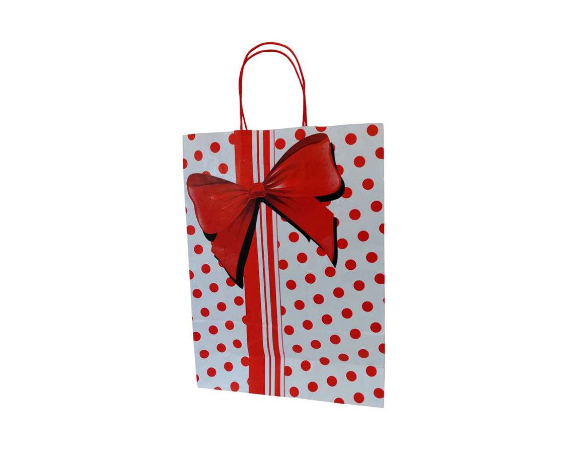 BOLSA REGALO ROMI MOÑO ROJO (RED BOW) 30x41 x UND