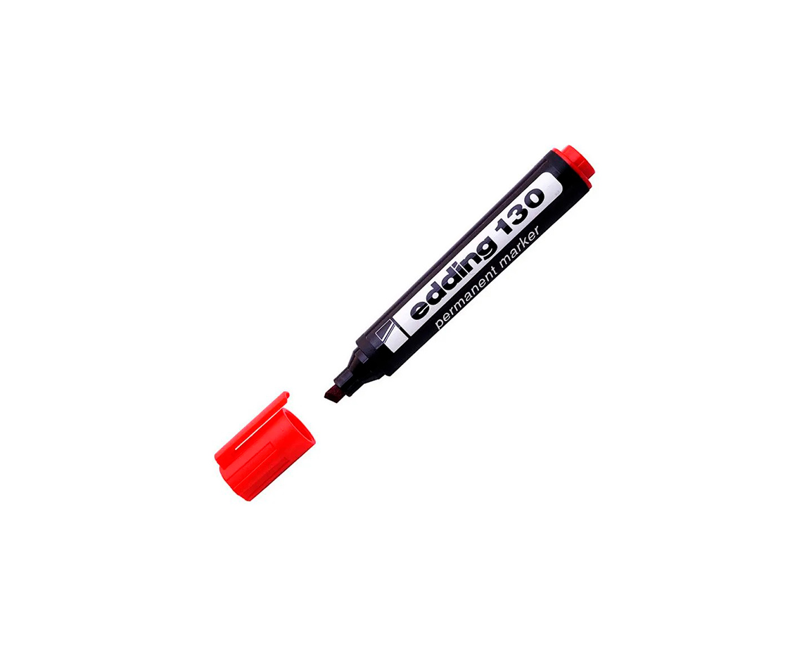 MARCADOR EDDING E-130 PERMAN. ROJO P/BISEL