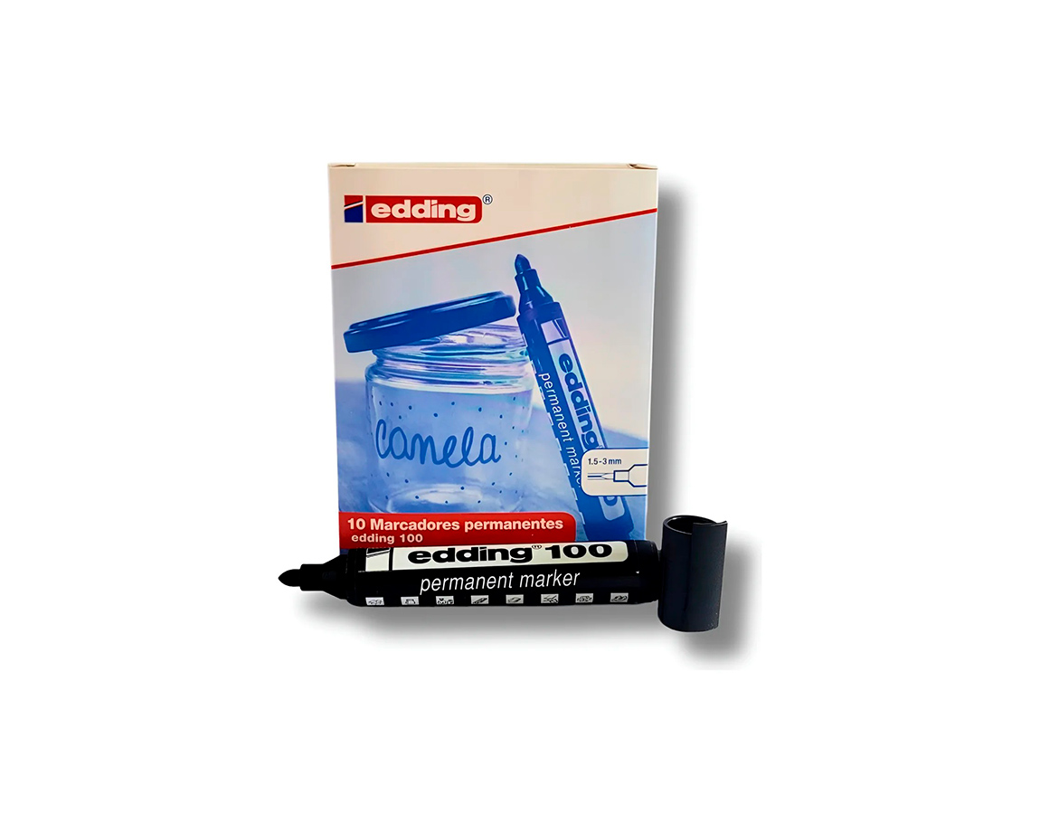 MARCADOR EDDING E-100 PERMAN. NEGRO P/ RED