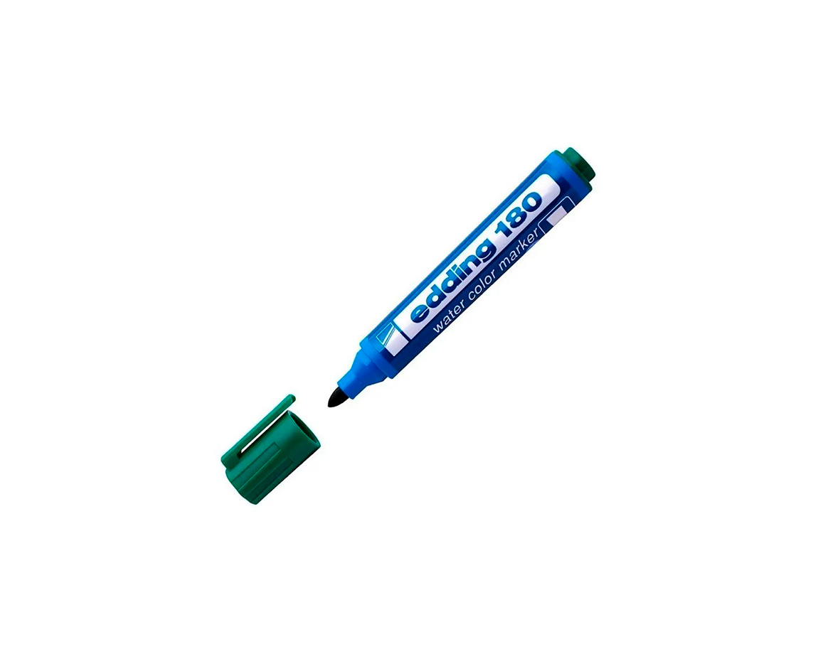 MARCADOR EDDING E-180 AGUA VERDE P/RED