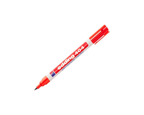MARCADOR EDDING E-404 PERMAN ROJO P.EX.FINA