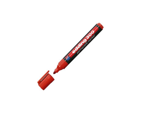 MARCADOR EDDING E-300 PERMAN. ROJO P.RED
