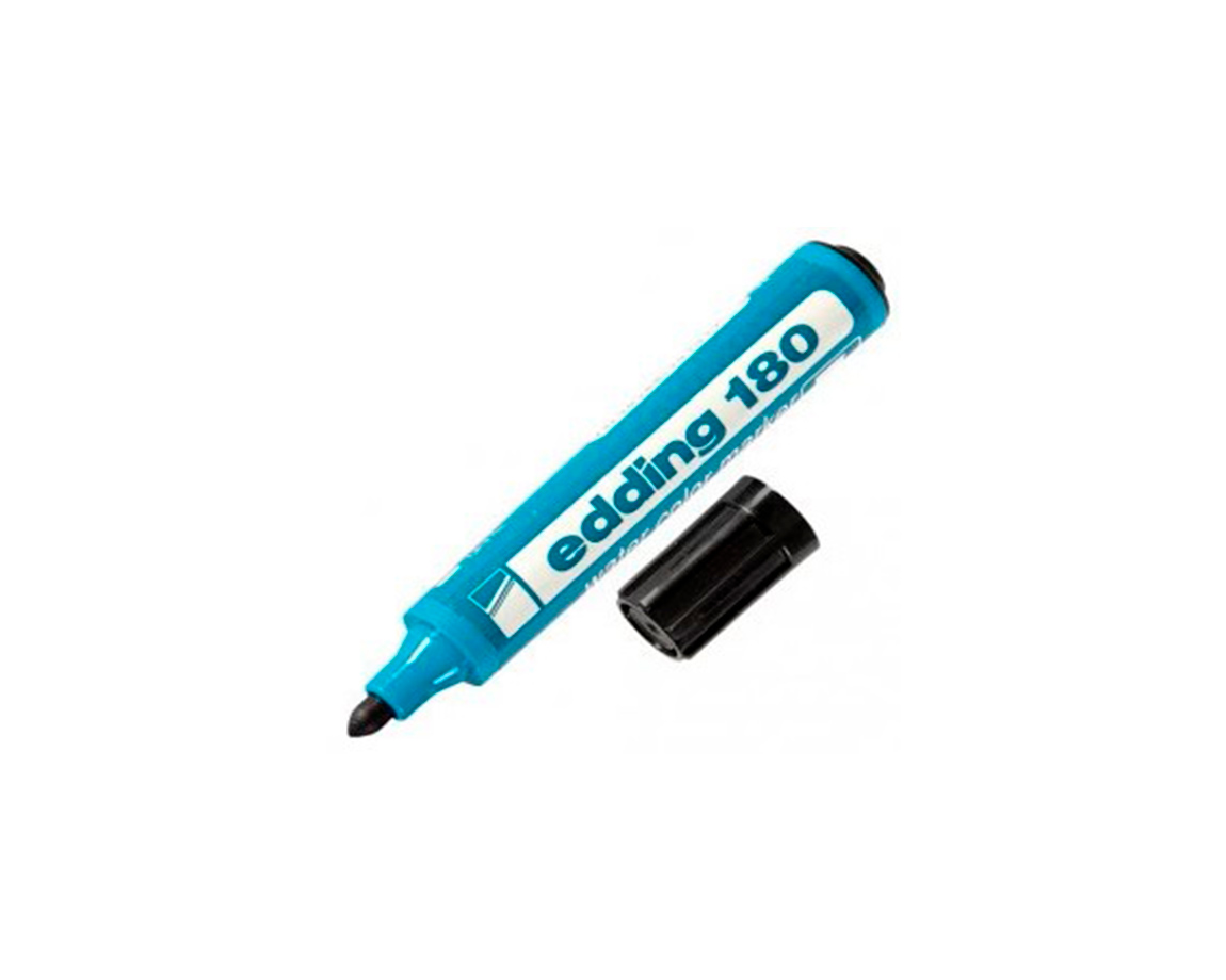 MARCADOR EDDING E-180 AGUA NEGRO P/RED
