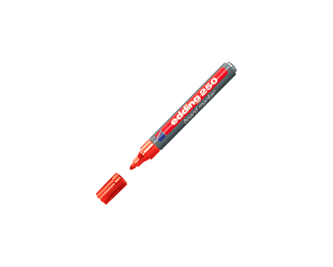 MARCADOR EDDING E-250 PIZARRA ROJO P/RED