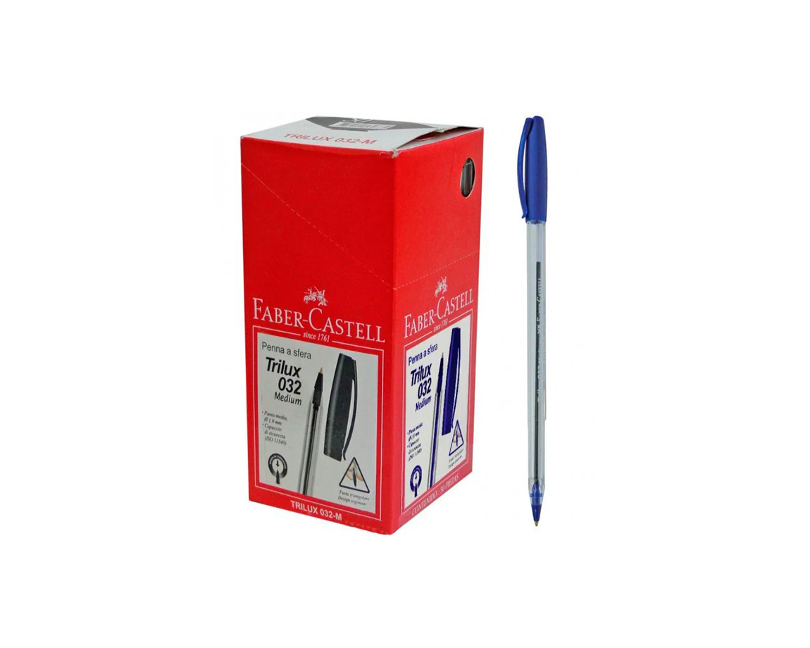 BOLIGRAFO FABER TRILUX 032  AZUL