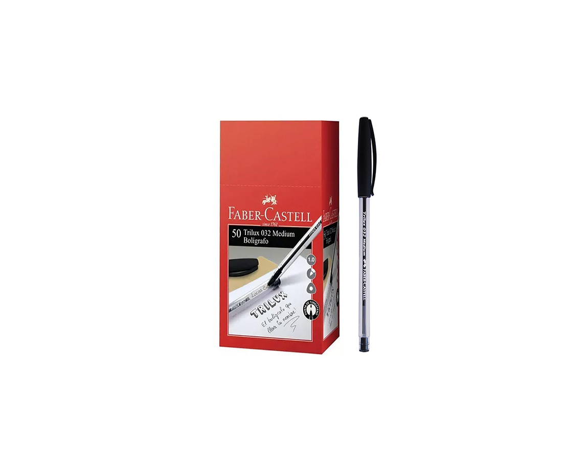 BOLIGRAFO FABER TRILUX 032 NEGRO