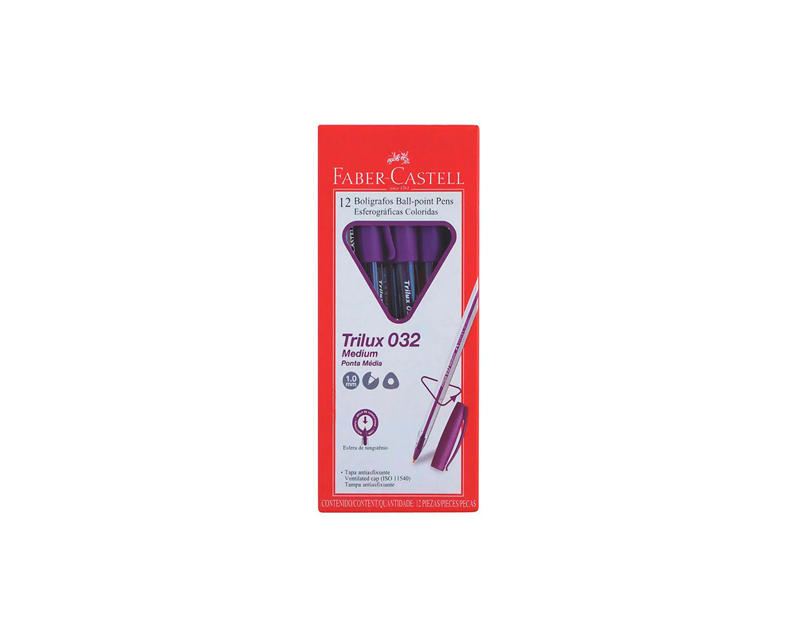 BOLIGRAFO FABER TRILUX 032 VIOLETA
