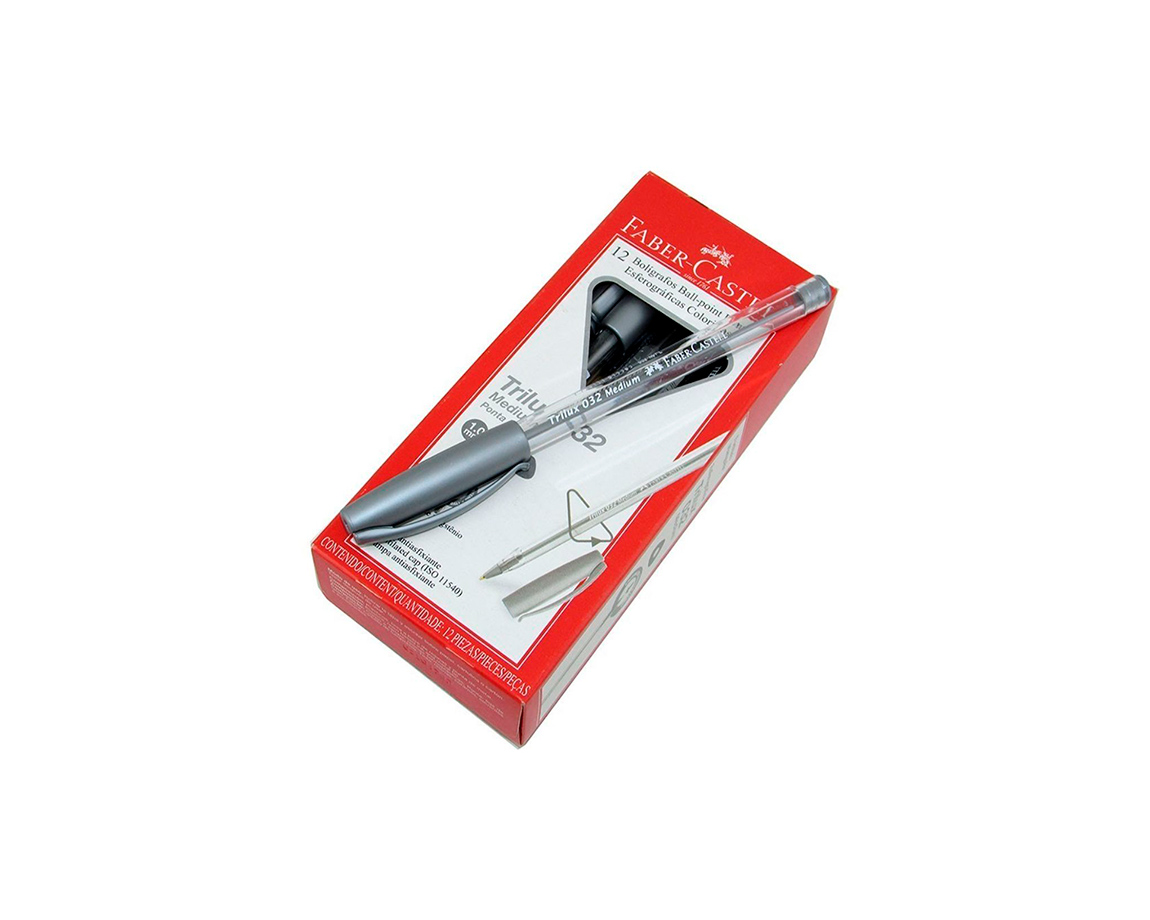 BOLIGRAFO FABER TRILUX 032 PLATEADO