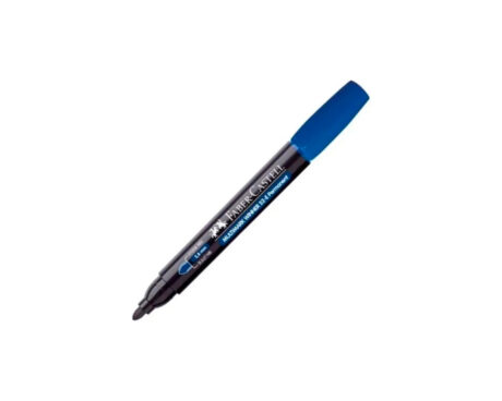 MARCADOR FABER 52 PERMAN AZUL P/RED