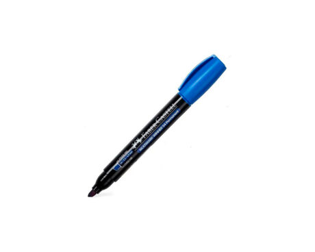 MARCADOR FABER 54 PERMAN AZUL P/BISEL