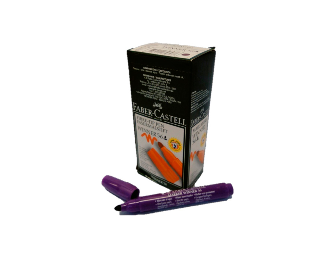 MARCADOR FABER 56 AGUA VIOLETA P/RED