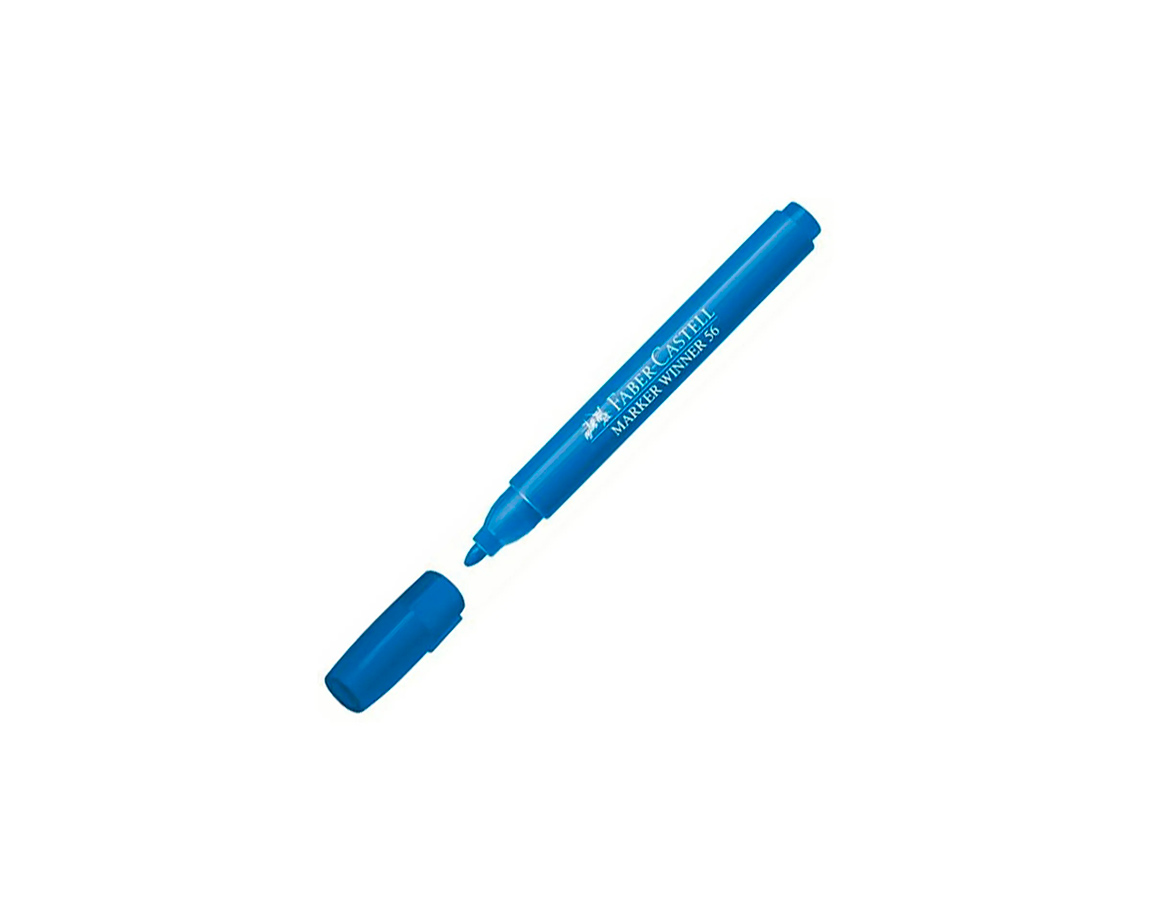 MARCADOR FABER 56 AGUA CELESTE  P/RED