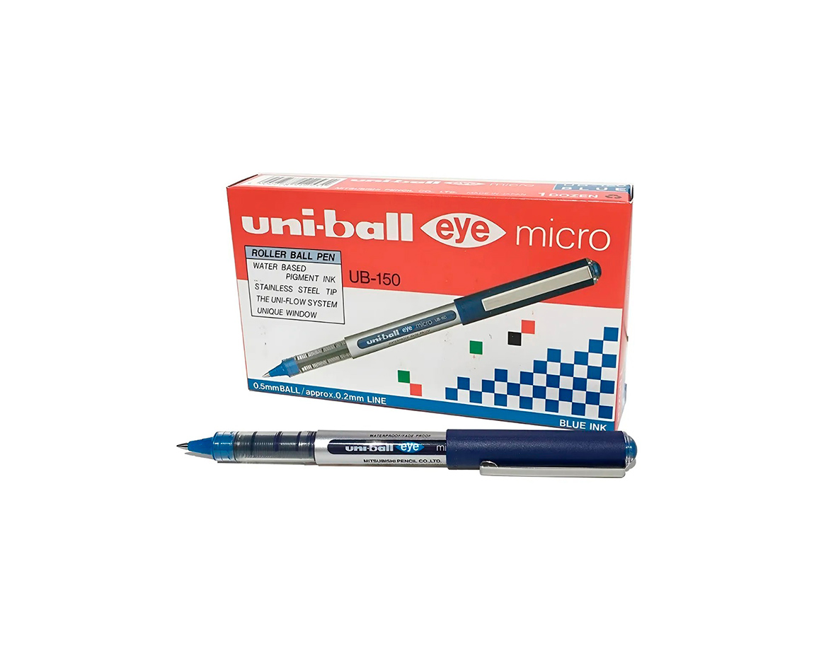 BOLIGRAFO UNI UB-150 0.5 EYE MICRO AZUL
