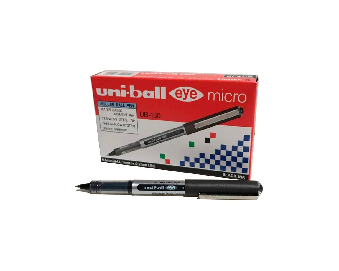 BOLIGRAFO UNI UB-150 0.5 EYE MICRO NEGRO
