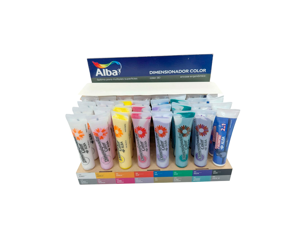 EXHIBIDOR ALBA DIMENSIONAL x 48 unid