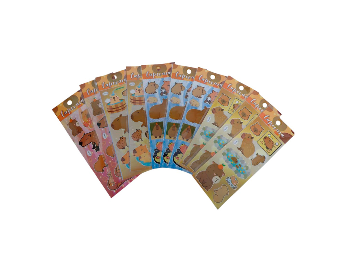 STICKERS CAPYBARA 2 x 10 U.