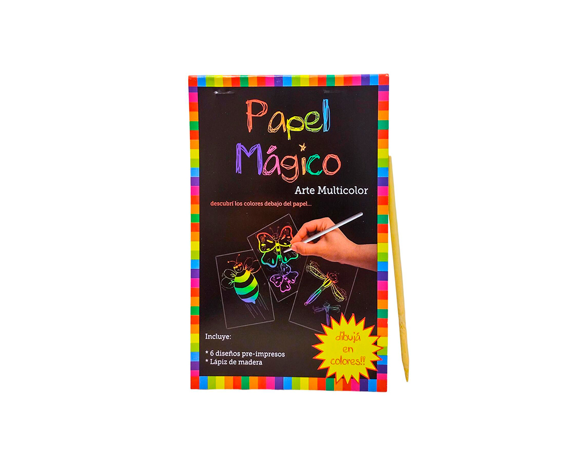 PAPEL MAGICO COLOURS 6 DISEÑOS PRE-IMPRESOS 12517