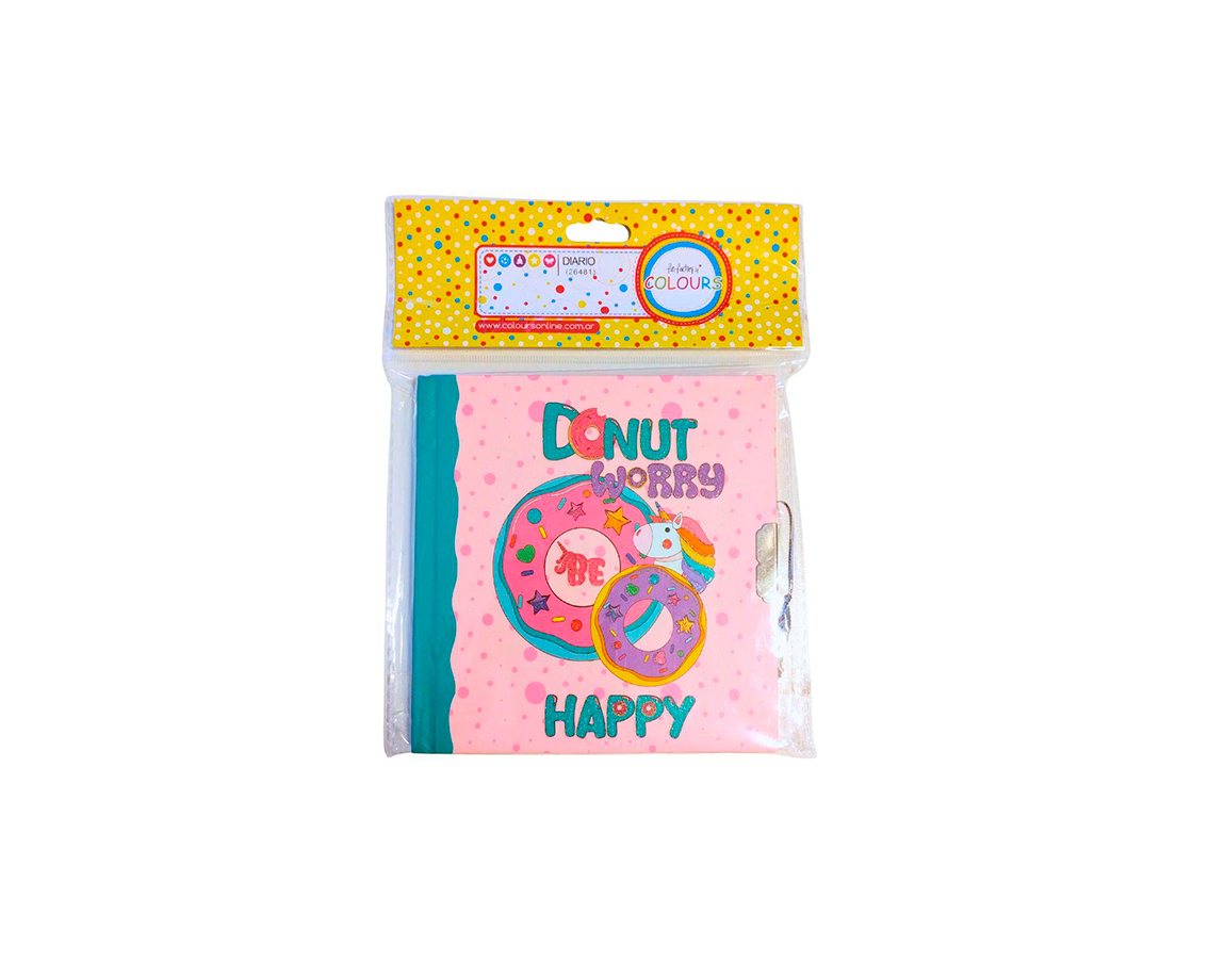 DIARIO COLOURS 26481 DONUTS 15X15CM