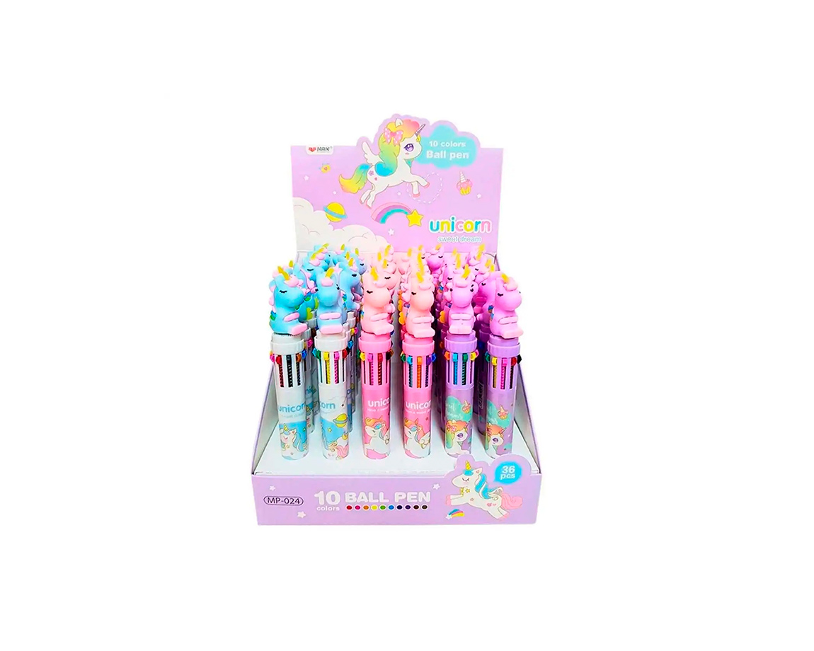 BOLIGRAFO COLOURS 26809 MULTIX6 UNICORNIO ESTAMPADO