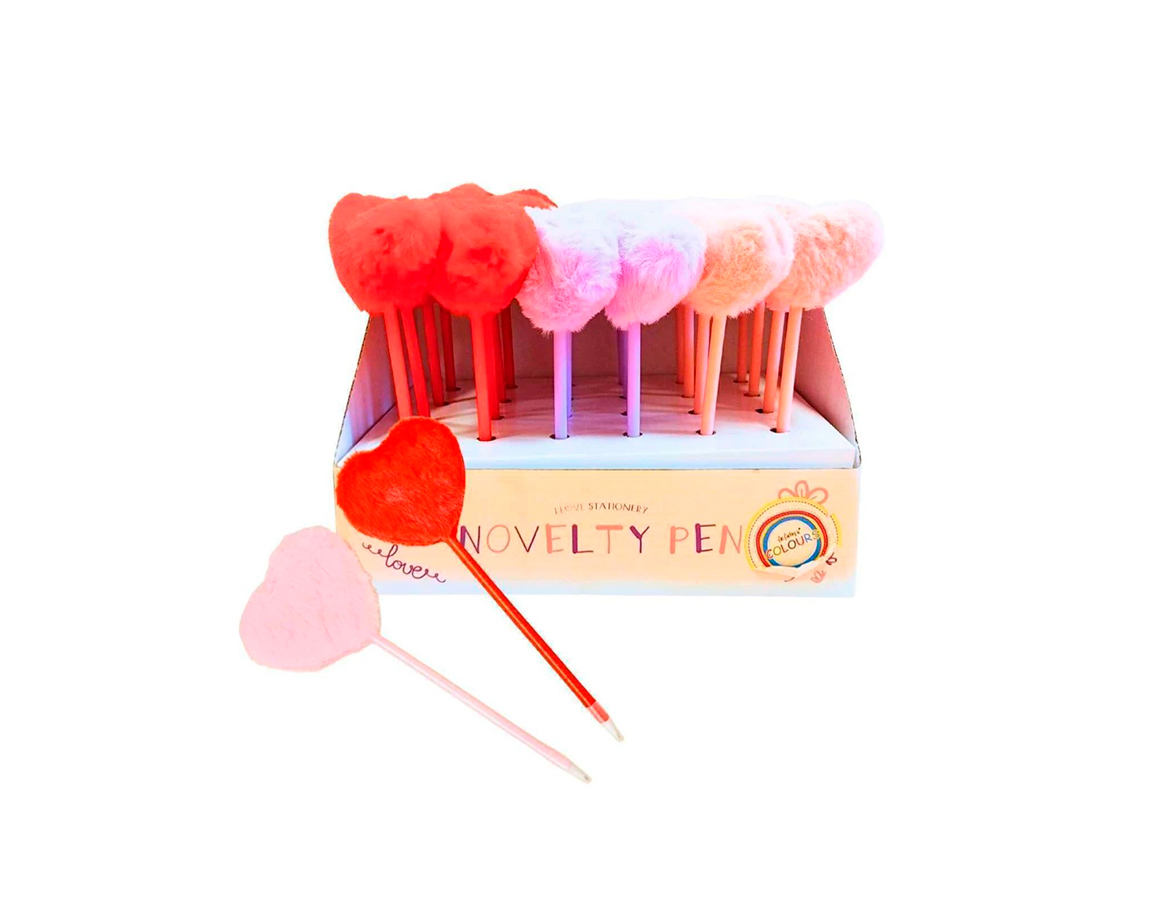 BOLIGRAFO COLOURS 27220 C/POMPON CORAZON