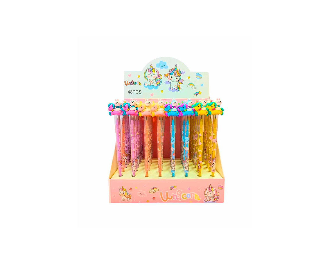 LAPIZ COLOURS 27595 UNICORNIO C/CONEJO PUNTAS INTERCAMB