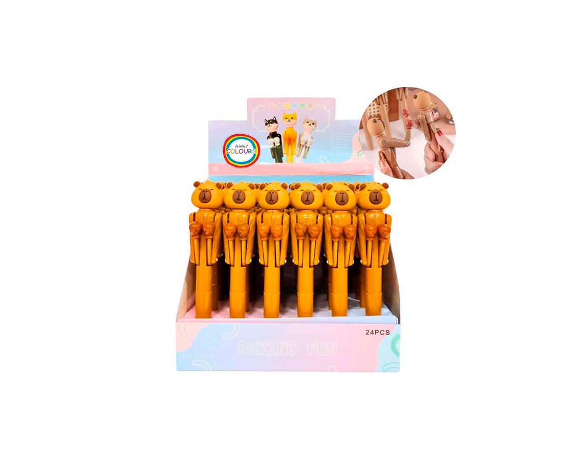 BOLIGRAFO COLOURS 28205 CAPYBARA DE BOXEO TTA AZUL