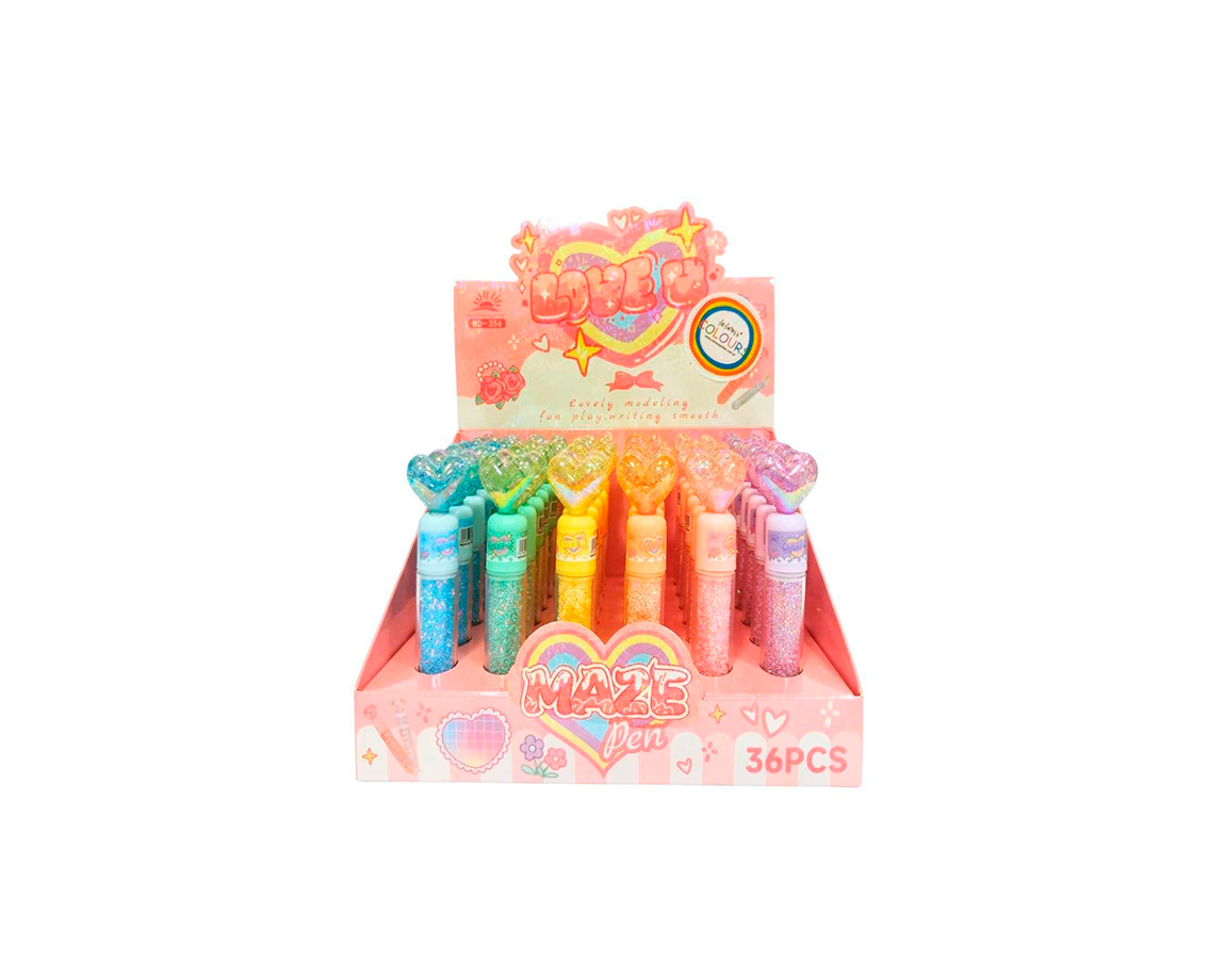 RESALTADOR COLOURS 28302 CORAZON CUERPO GLITTER