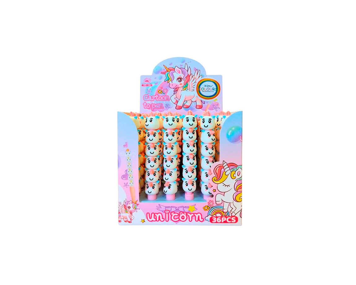 BOLIGRAFO COLOURS 28318 PUNTA AGUJA UNICORNIO JENGA GIRATORIO