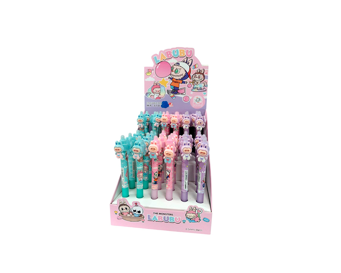 BOLIGRAFO COLOURS 28321 PUNTA AGUJA LABUBU GIRATORIO