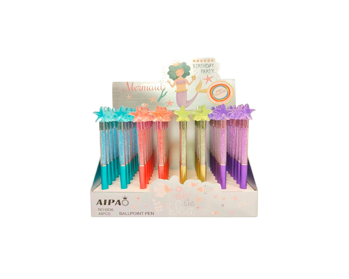 BOLIGRAFO COLOURS 28332 ESTRELLA DE MAR C/MOSTACILLAS AZUL