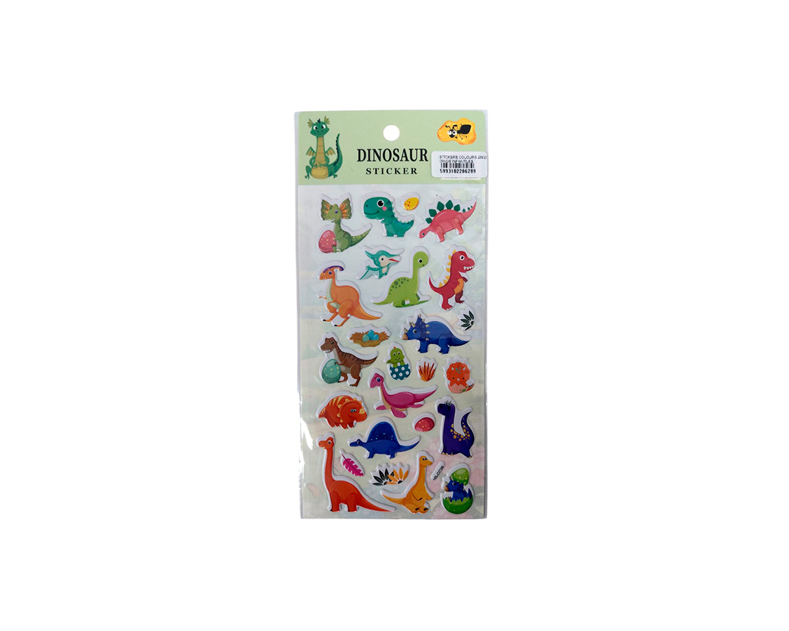 STICKERS COLOURS 28628 DINOS INFANTILES