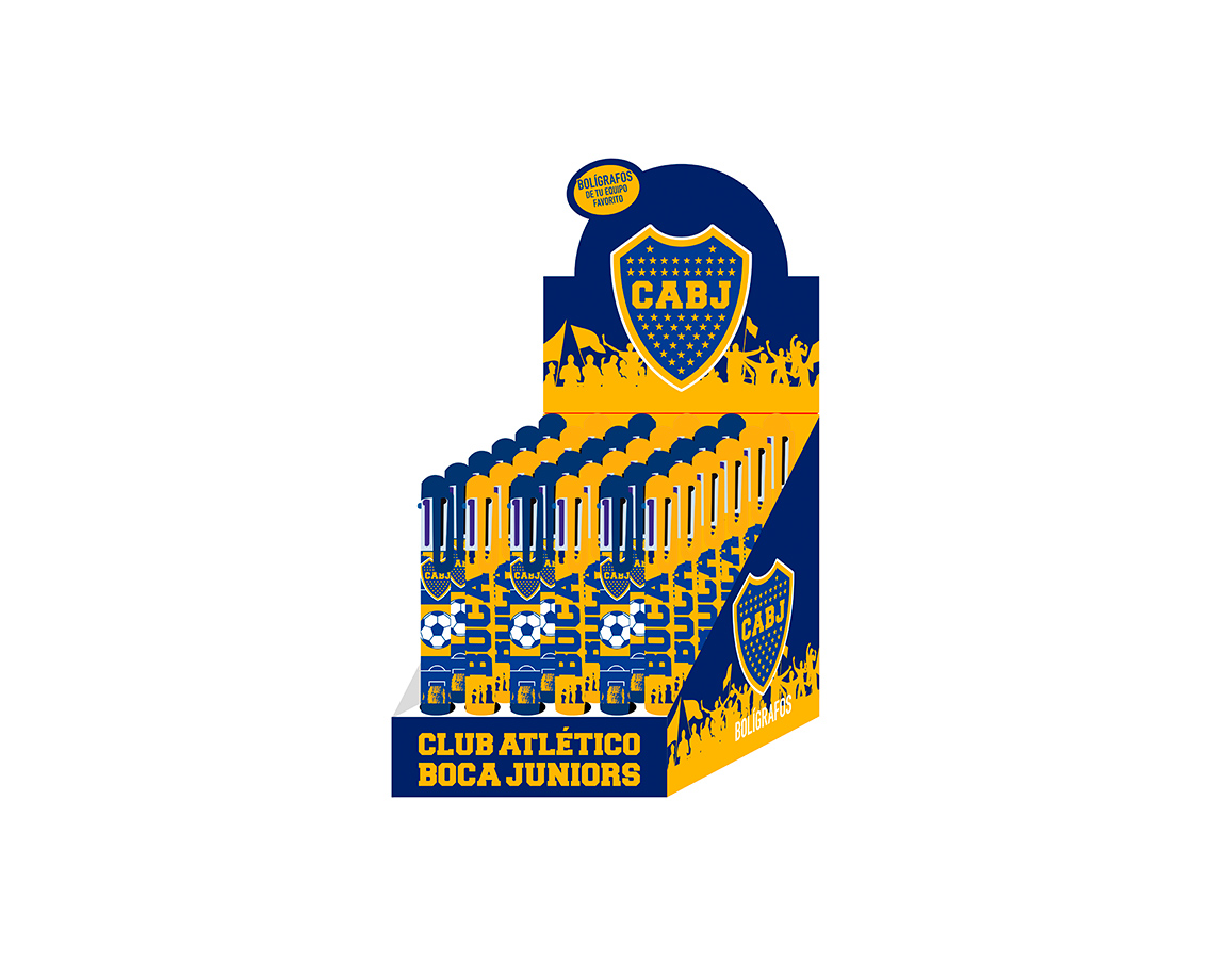 BOLIGRAFO CRESKO BO441 BOCA JR  6 COLORES