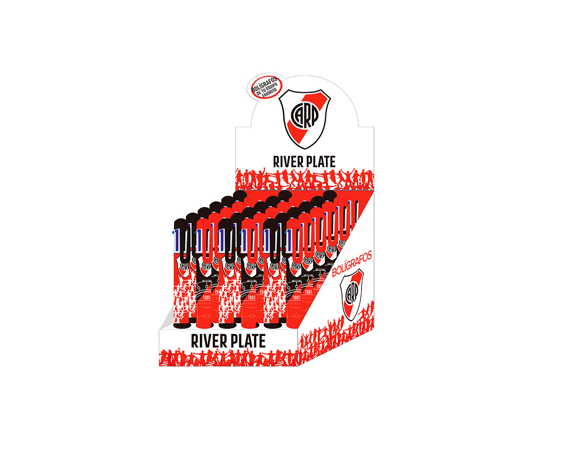 BOLIGRAFO CRESKO RI440 RIVER PLATE 6 COL.