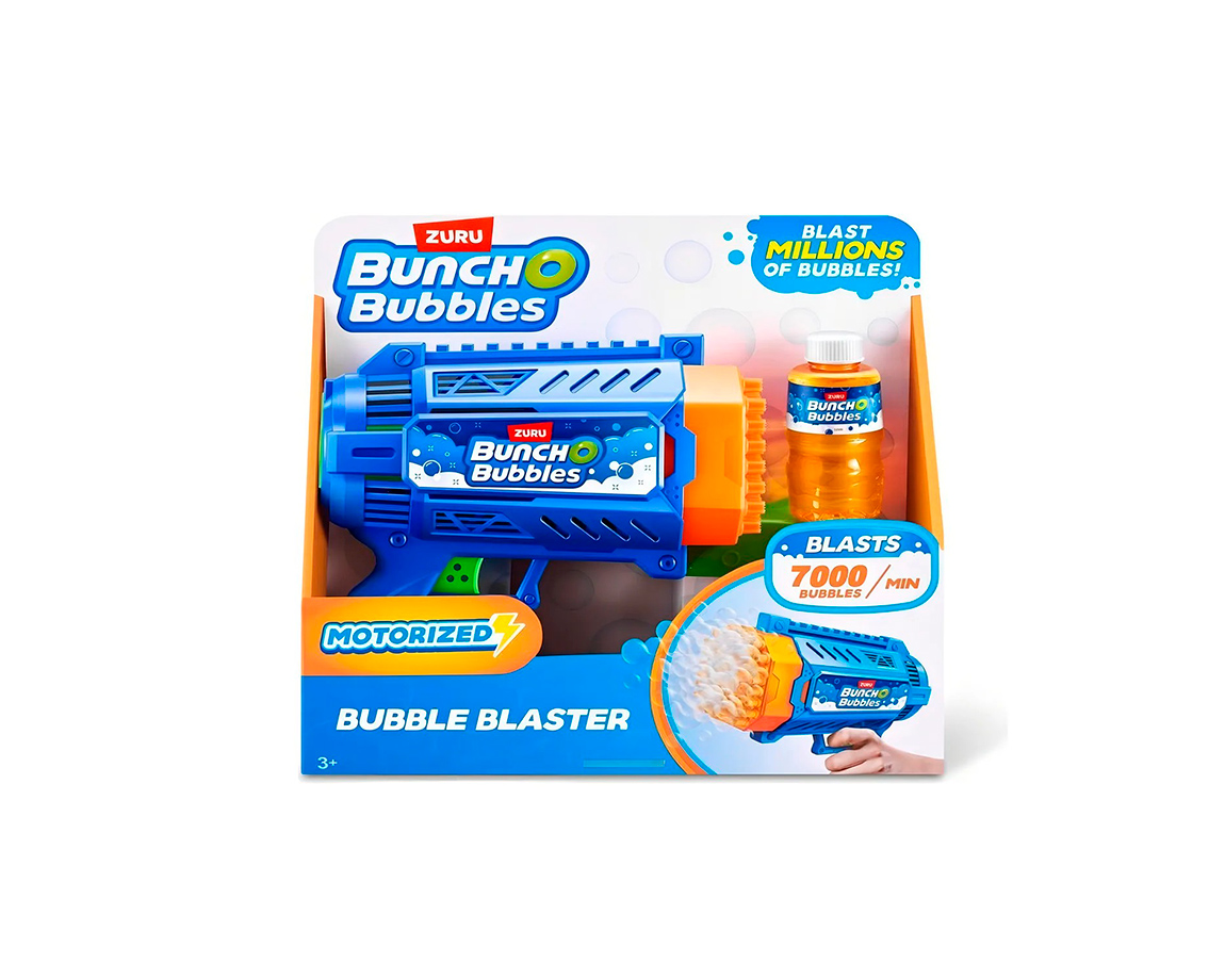 JUGUETE ZURU BUNCHO BUBBLE 7696 LANZADOR DE BURBUJAS C/MOTOR 11348