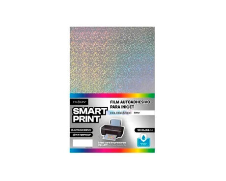 PAPEL REXON SMART PRINT HOLOGRAFICO GLITTER A4 10H INK-JET 789156 (16536)