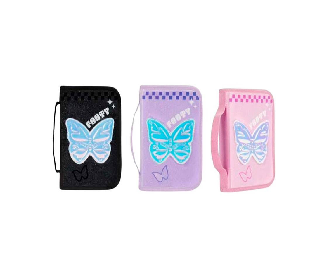 CARTUCHERA FOOTY F263044 RIGIDA 1 CIERRE GLOW FLY